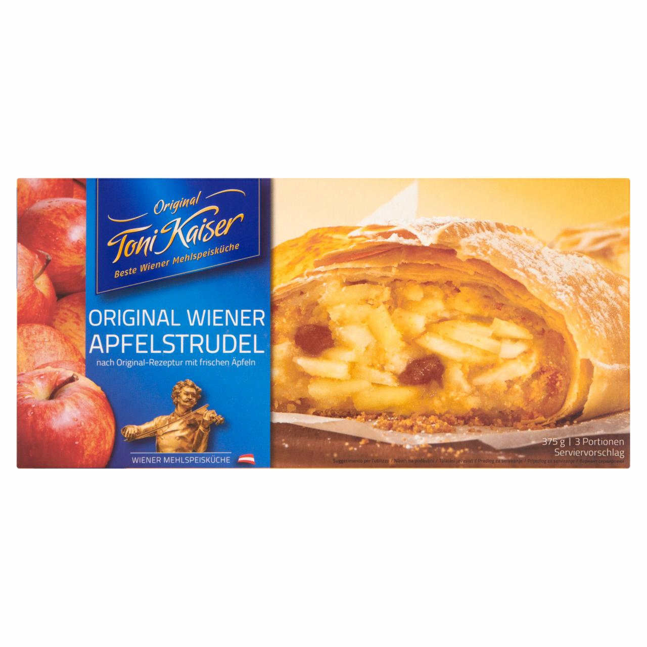 Zdjęcia - Toni Kaiser Oryginalny wiedeński strudel jabłkowy 375 g (3 sztuki)