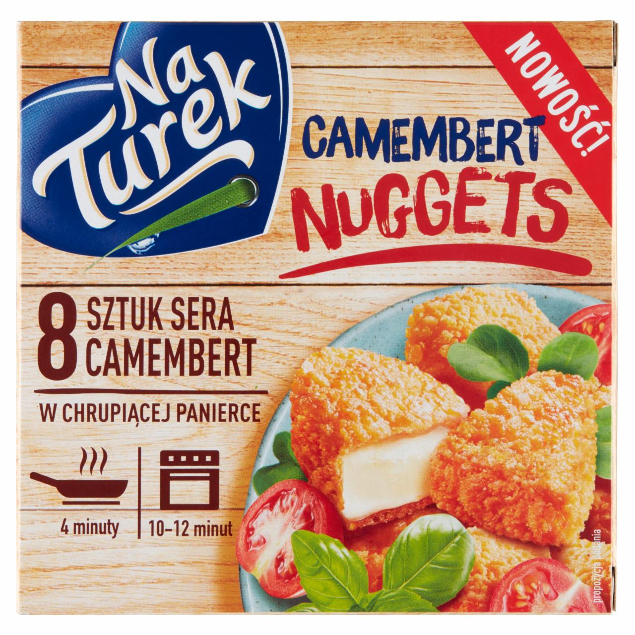 Zdjęcia - NaTurek Camembert Nuggets Ser Camembert w chrupiącej panierce 188 g (8 sztuk)