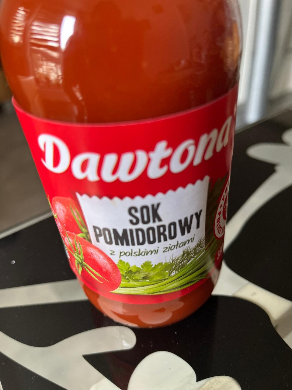Zdjęcia - Dawtona Sok pomidorowy z polskimi ziołami 300 ml