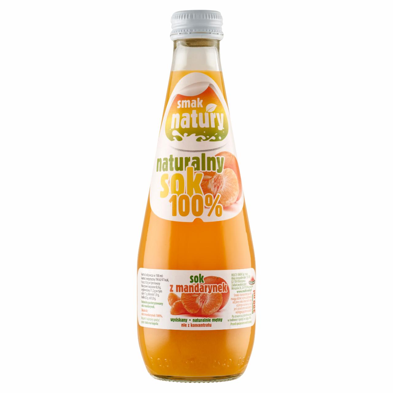 Zdjęcia - Smak natury Sok z mandarynek 300 ml