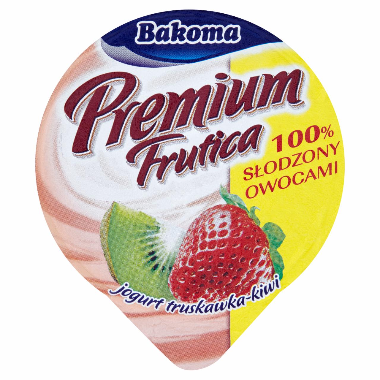 Zdjęcia - Bakoma Premium Fructica Jogurt truskawka-kiwi 330 g