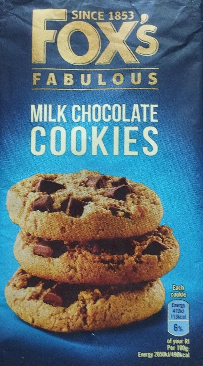 Zdjęcia - Milk chocolate cookies Fox's