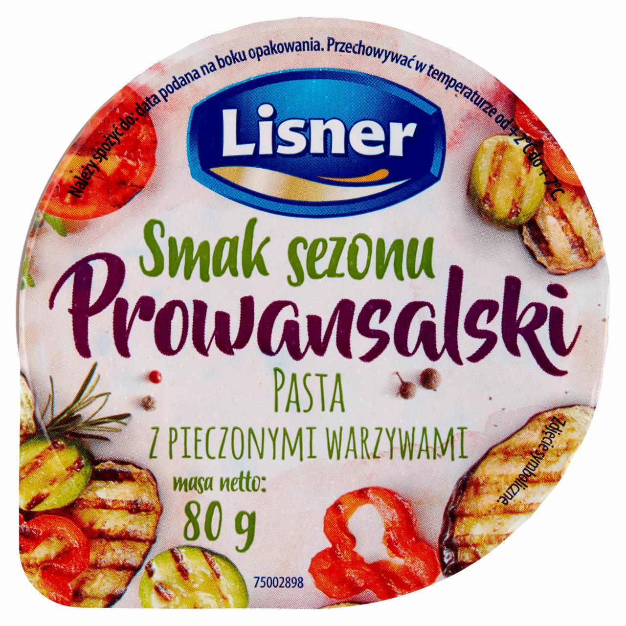 Zdjęcia - Lisner Smak Sezonu Prowansalski Pasta z pieczonymi warzywami 80 g