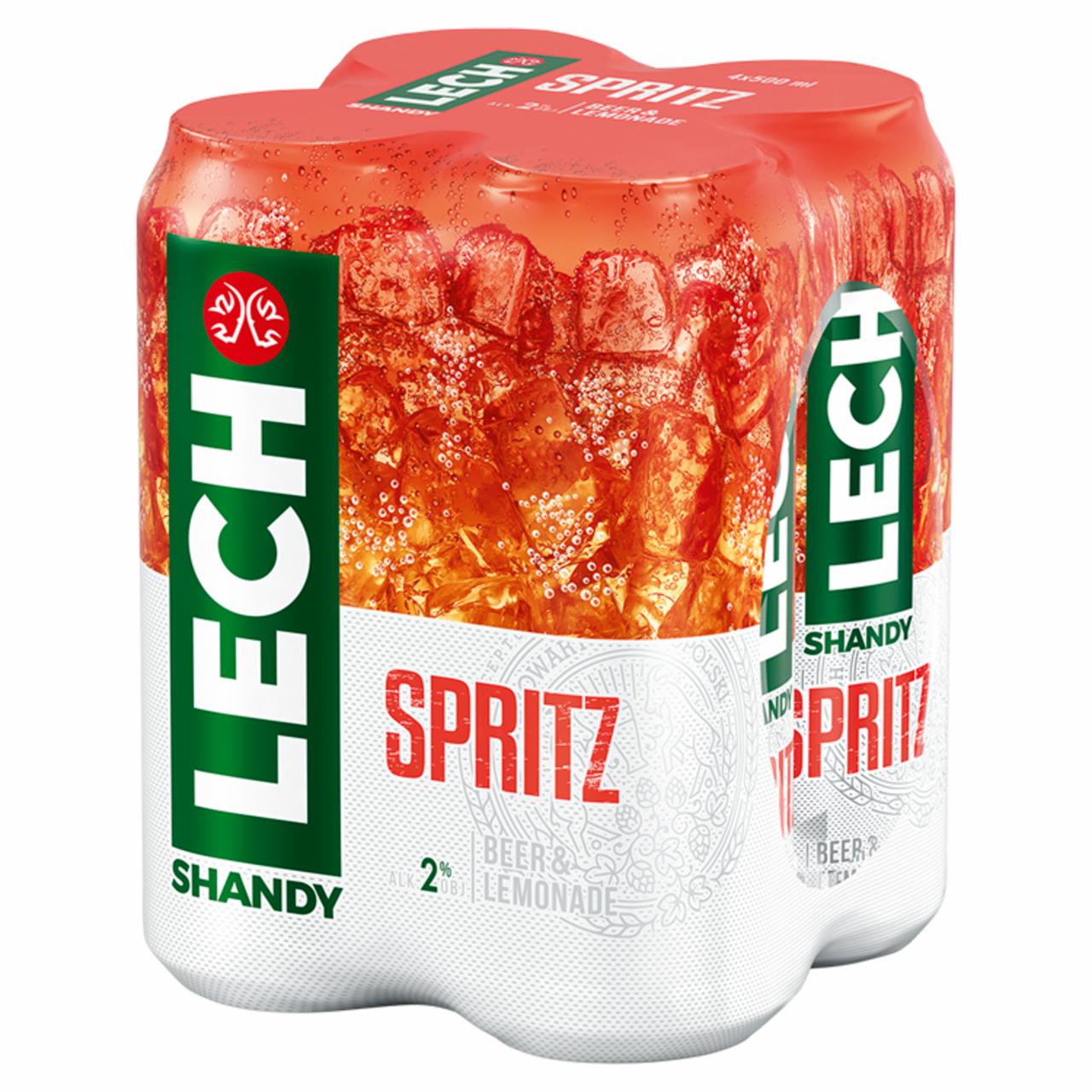 Zdjęcia - Lech Shandy Spritz Piwo z lemoniadą 4 x 500 ml