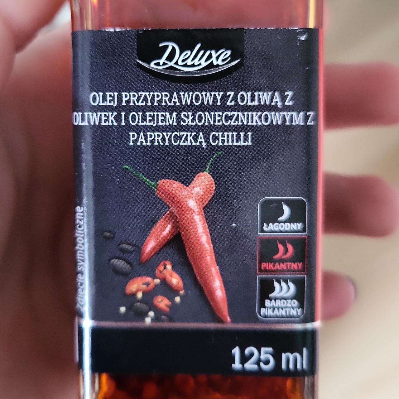 Zdjęcia - Olej przyprawowy z oliwa z oliwek i olejem słonecznikowy z papryczką chilli Deluxe