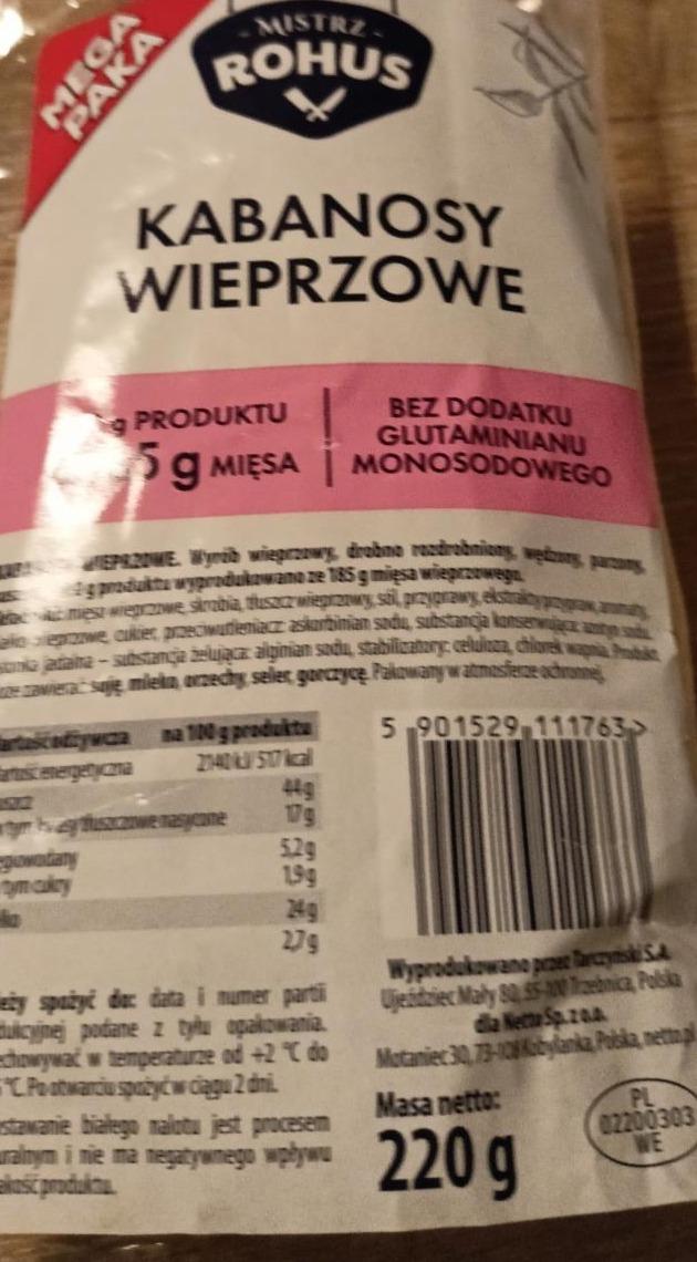 Zdjęcia - kabanosy wieprzowe Mistrz Rohus