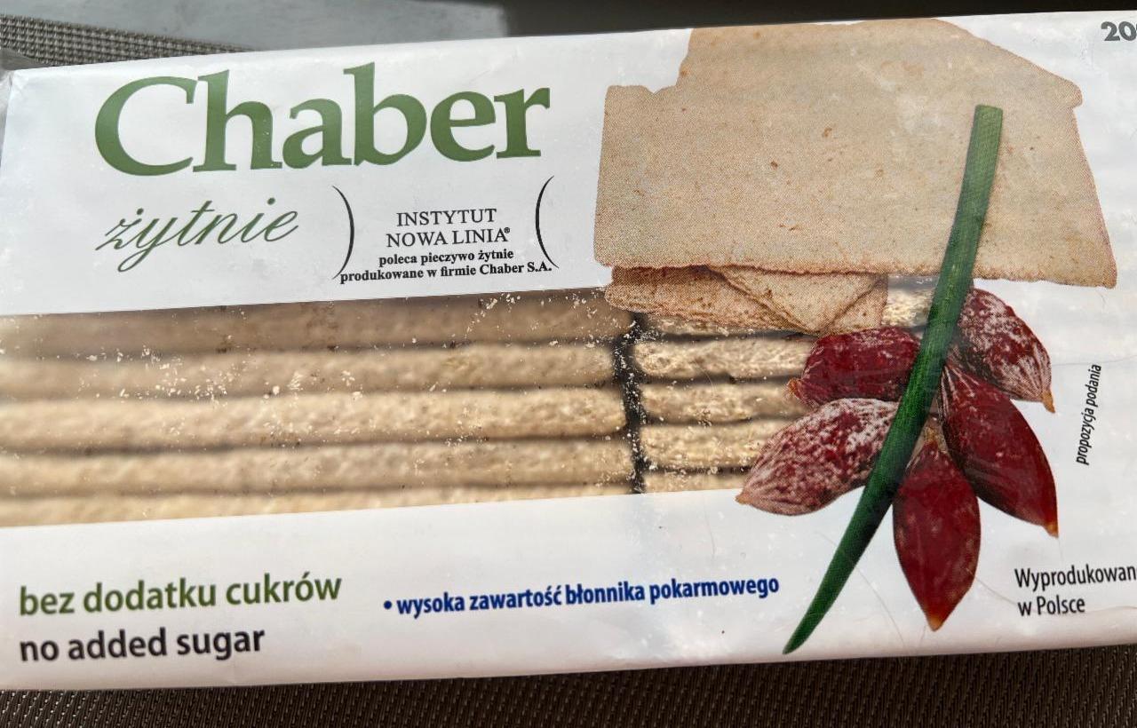 Zdjęcia - Żytnie Pieczywo chrupkie żytnie bez dodatku cukrów 200 g Chaber