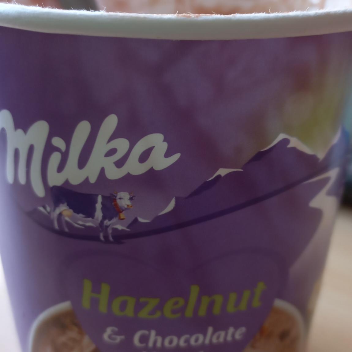 Zdjęcia - lody Milka Hazelnut & Chocolate Heart