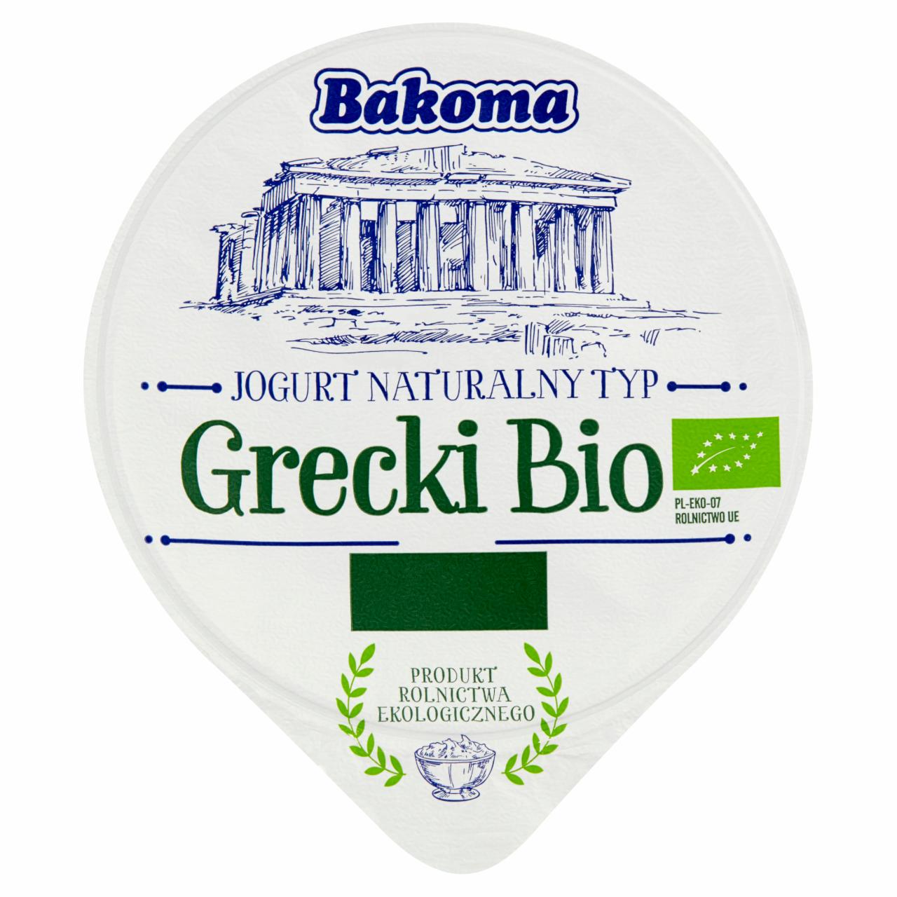 Zdjęcia - Bakoma Jogurt Bio naturalny typ grecki 180 g