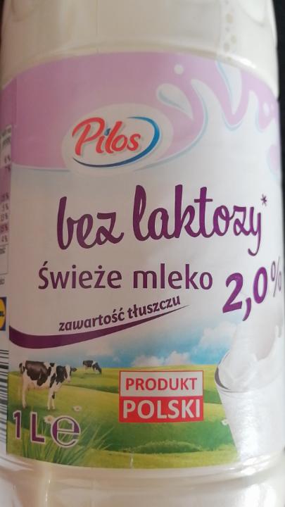 Zdjęcia - Świeże Mleko bez laktozy 2% Pilos