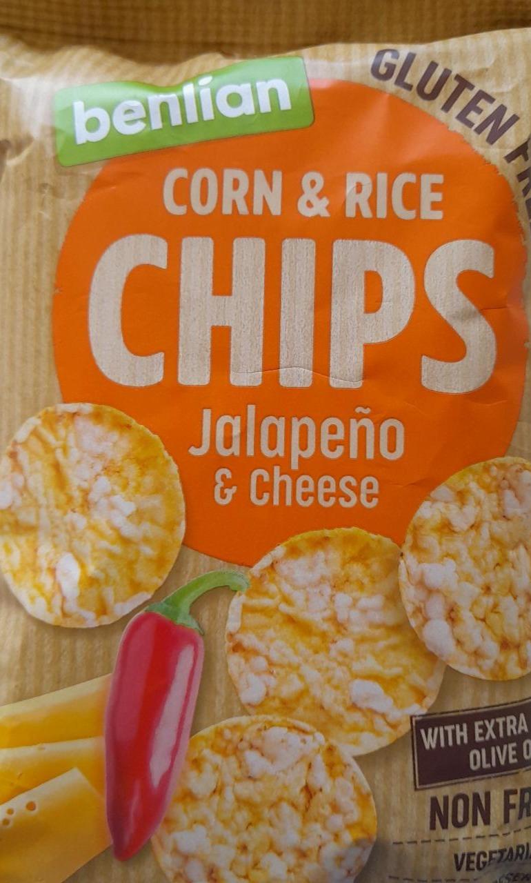 Zdjęcia - Corn&Rice Chips Jalapeño&Cheese Benlian