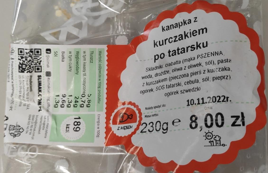 Zdjęcia - kanapka z kurczakiem po tatarsku od ślimaka