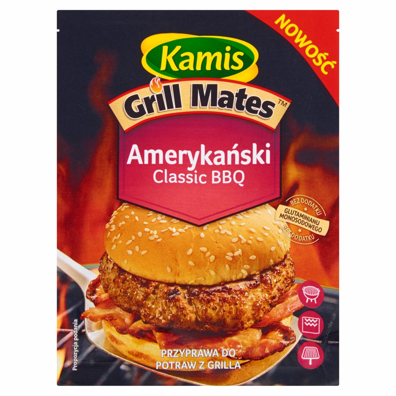 Zdjęcia - Kamis Grill Mates Amerykański Classic BBQ Przyprawa do potraw z grilla 20 g