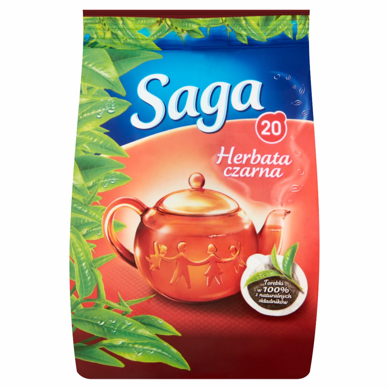 Zdjęcia - Saga Herbata czarna 28 g (20 torebek)