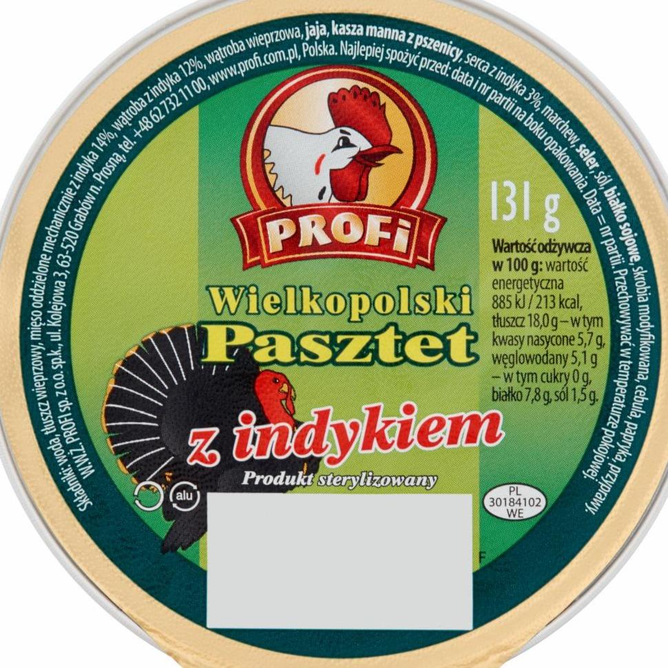 Zdjęcia - Profi Pasztet z indykiem 131 g