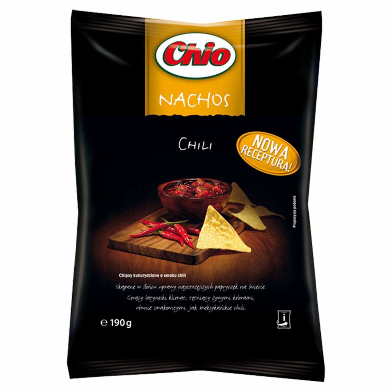 Zdjęcia - Chio Nachos Chili Chipsy kukurydziane 190 g