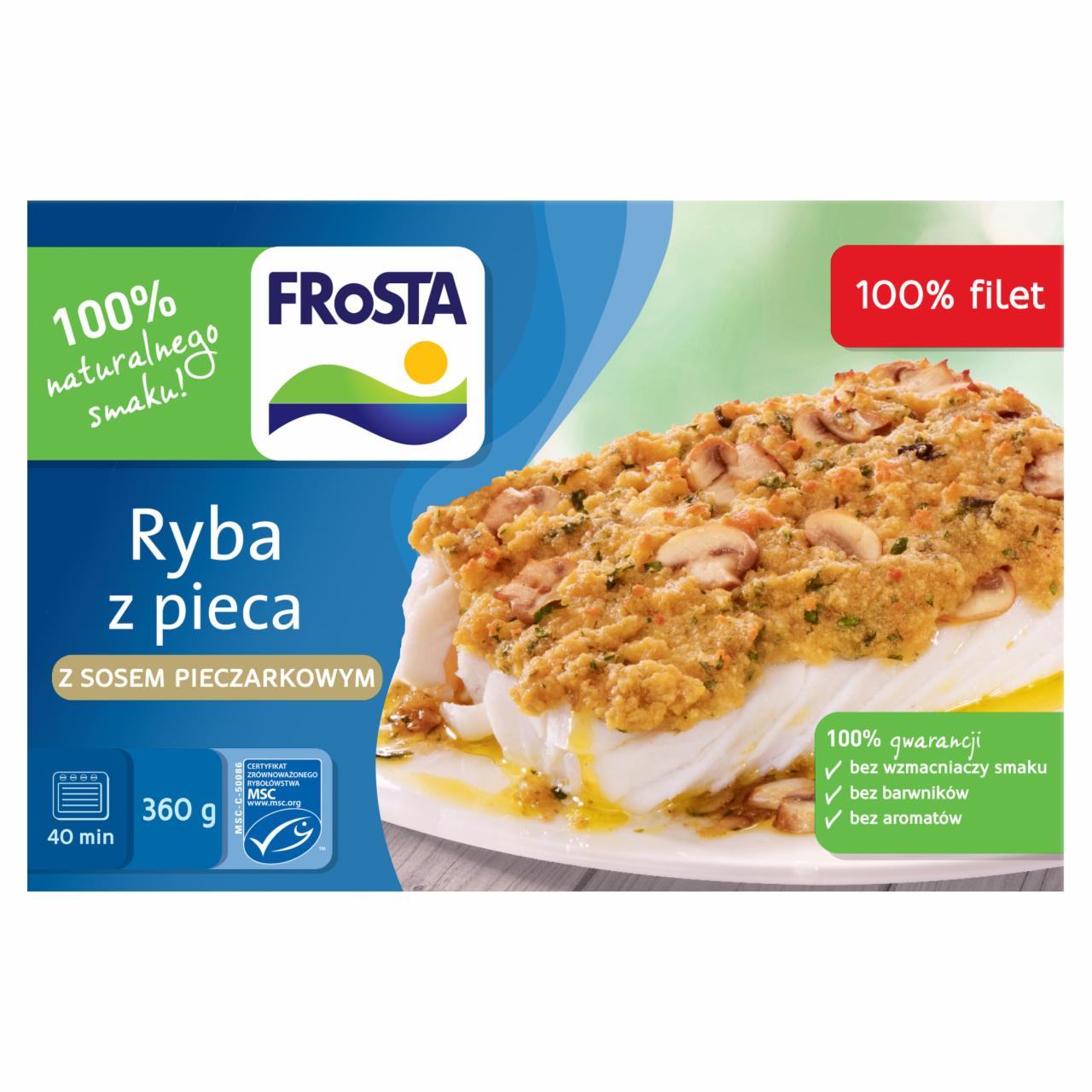 Zdjęcia - FRoSTA Ryba z pieca z sosem pieczarkowym 360 g