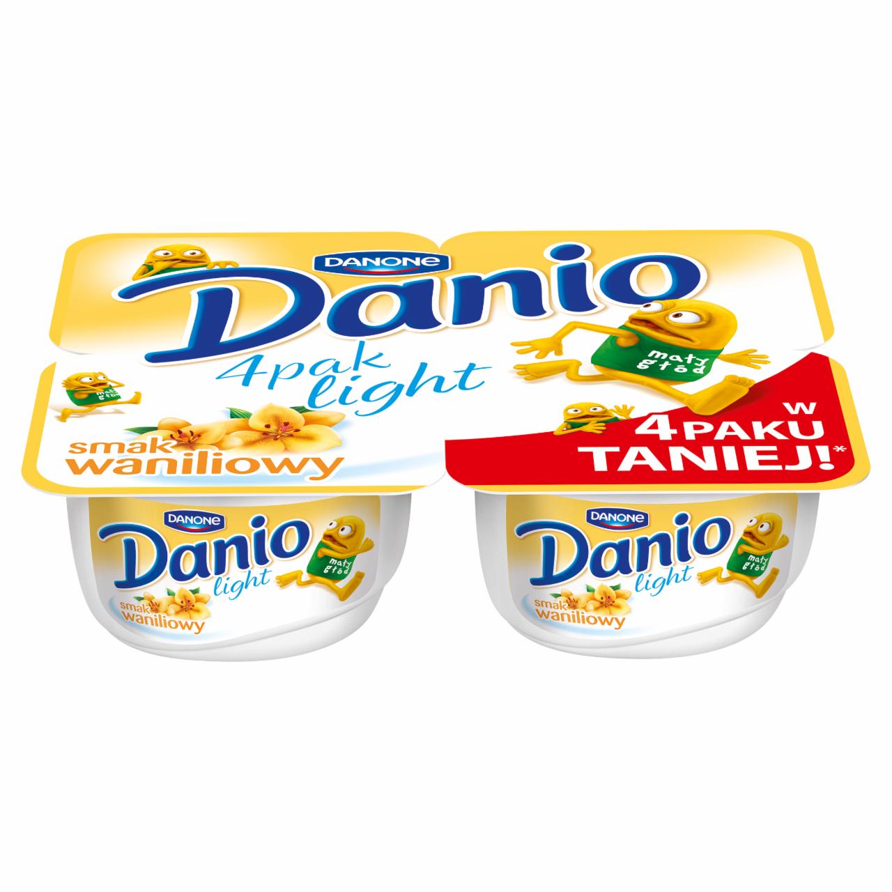 Zdjęcia - Danone Danio light smak waniliowy Serek homogenizowany 600 g (4 sztuki)