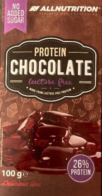 Zdjęcia - Protein chocolate lactose free 26% protein Allnutrition