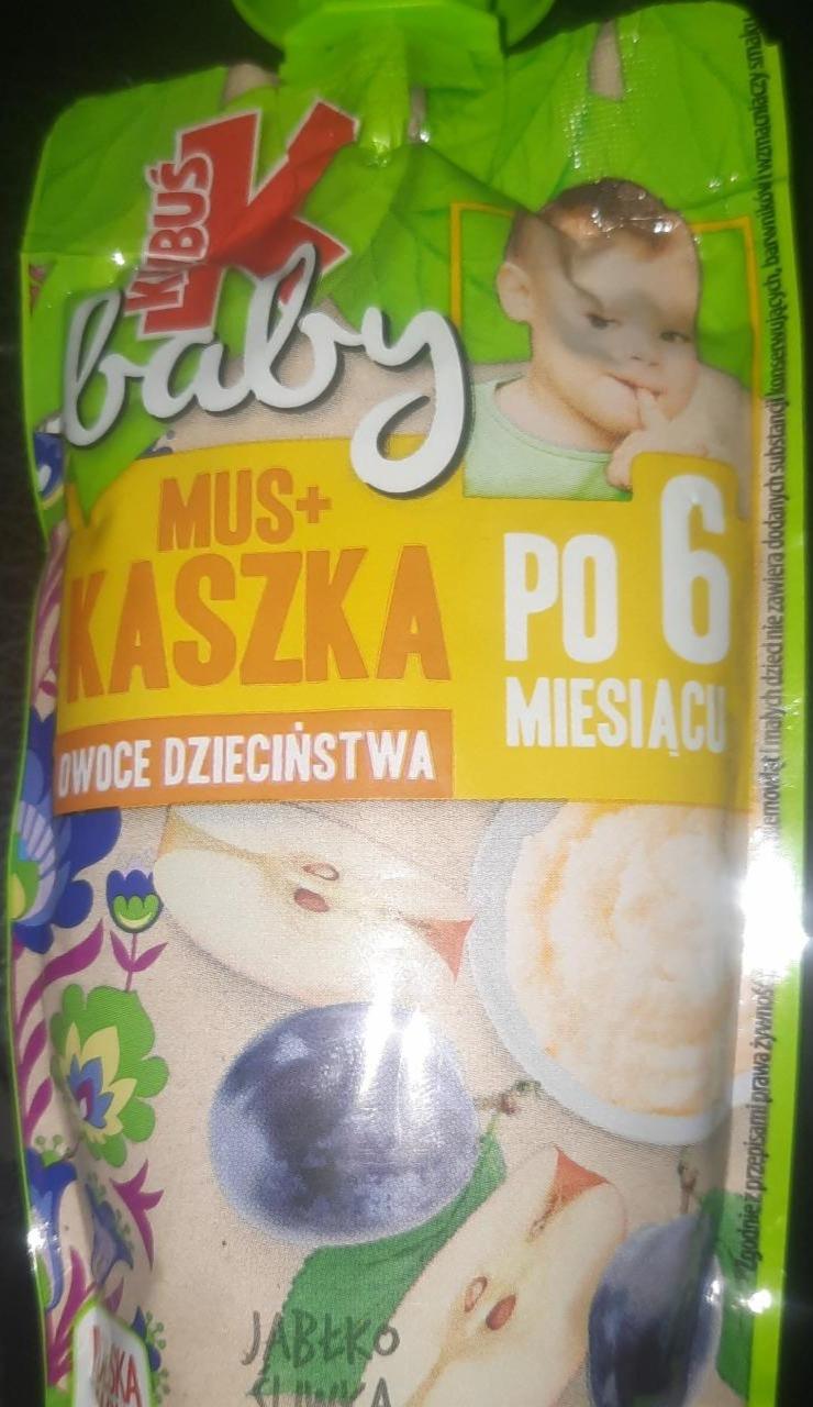 Zdjęcia - Mus + kaszka jabłko śliwka Kubuś