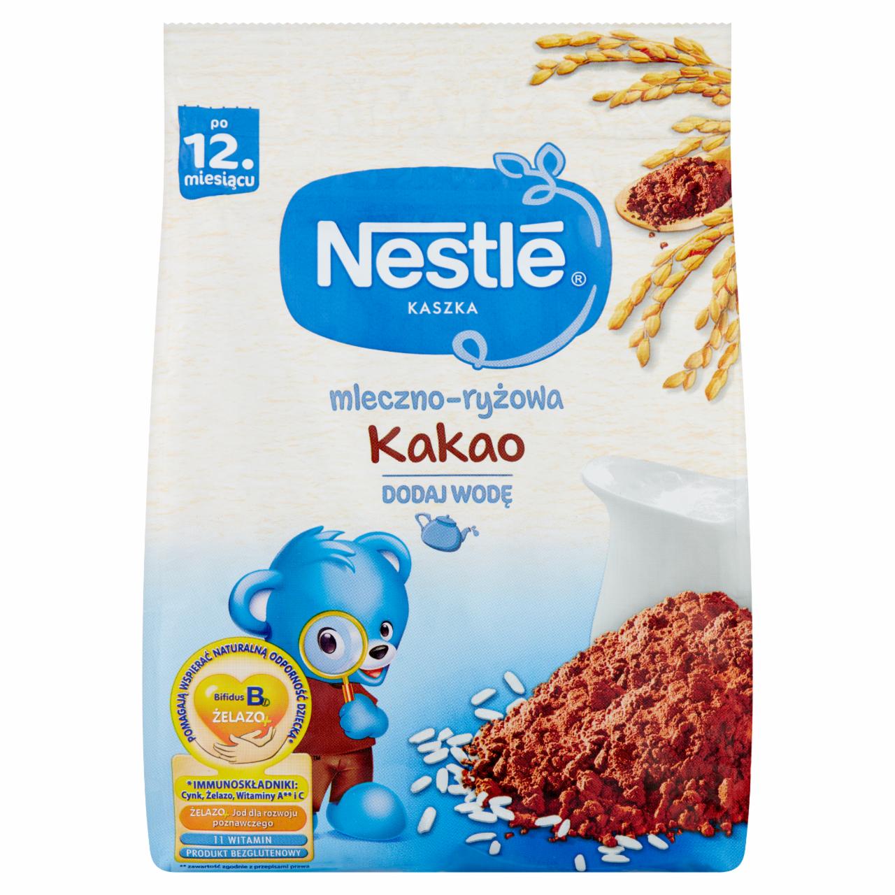 Zdjęcia - Nestlé Kaszka mleczno-ryżowa kakao dla dzieci po 12. miesiącu 230 g