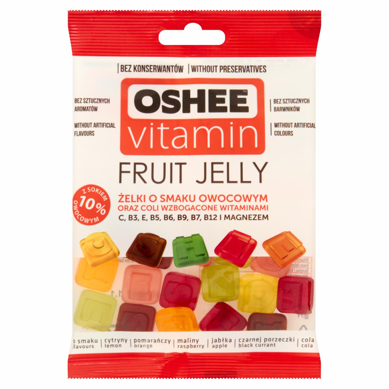 Zdjęcia - Oshee Vitamin Żelki o smaku owocowym oraz coli wzbogacone witaminami 100 g