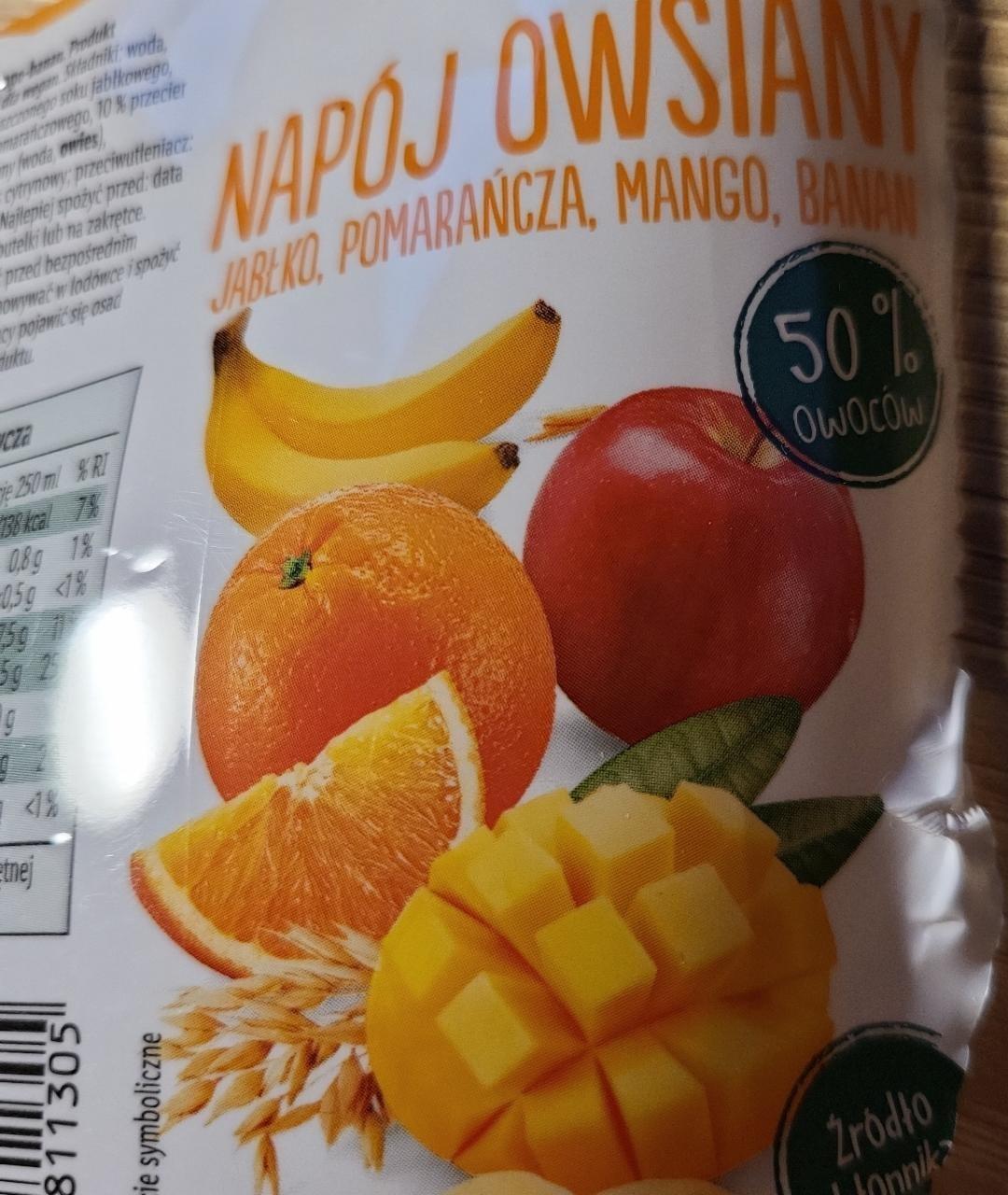 Zdjęcia - Napój owsiany jabłko, pomarańcza, mango, banan