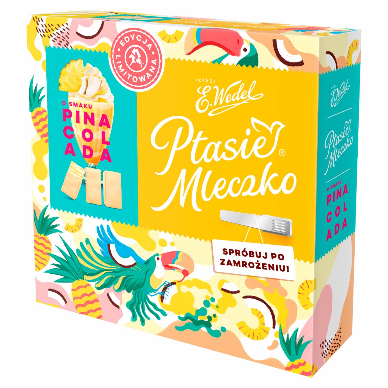 Zdjęcia - E. Wedel Ptasie Mleczko o smaku pina colada 380 g