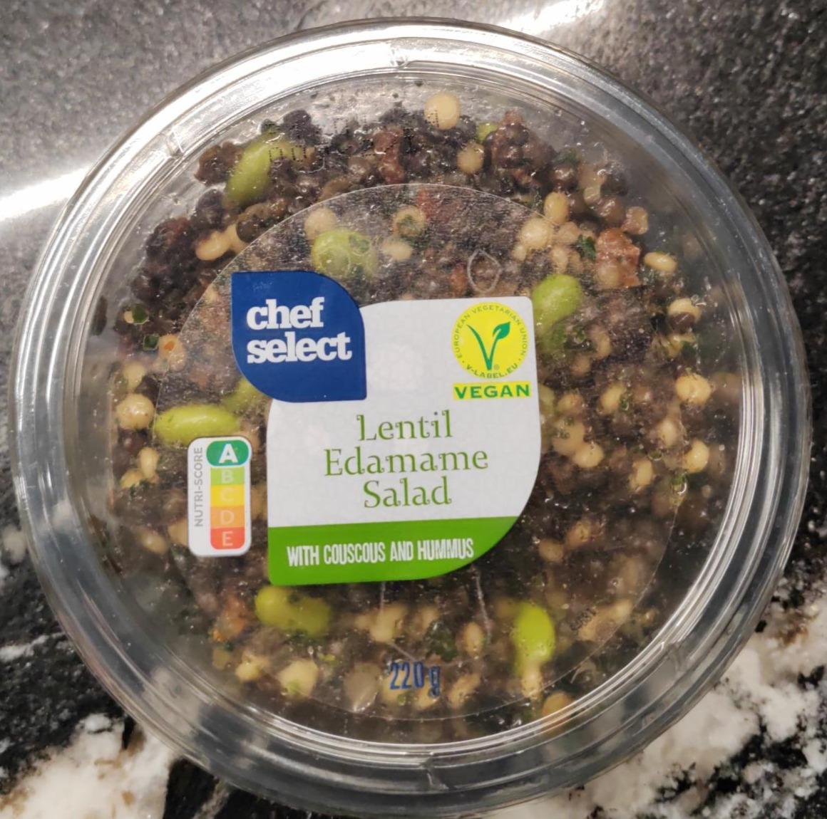 Zdjęcia - Lentil Edamame Salad with couscous and hummus Chef Select