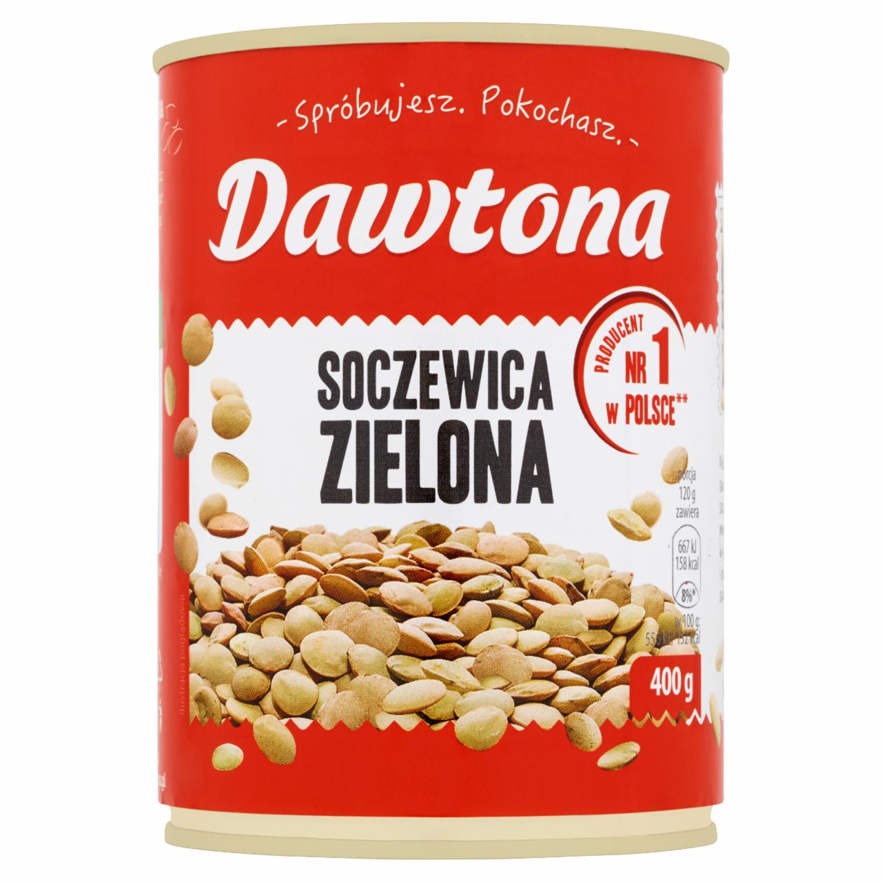 Zdjęcia - Dawtona Soczewica zielona 400 g