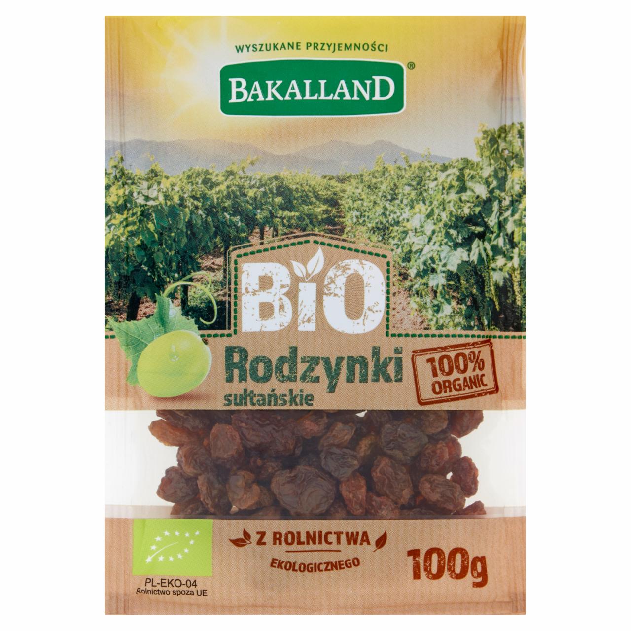 Zdjęcia - Bakalland Bio rodzynki sułtańskie 100 g