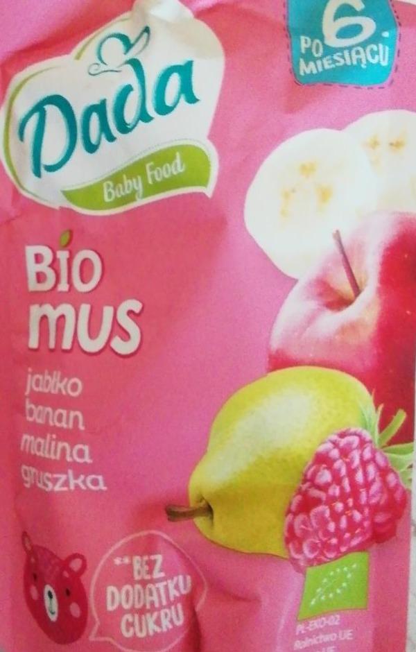 Zdjęcia - Dada bio mus jabłko banan malina gruszka