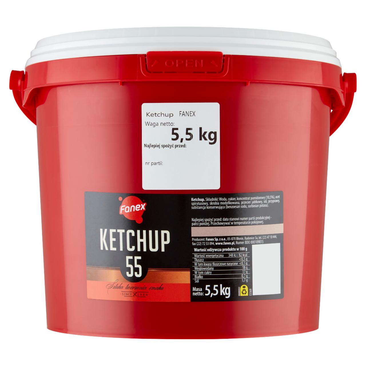 Zdjęcia - Fanex Ketchup 5,5 kg