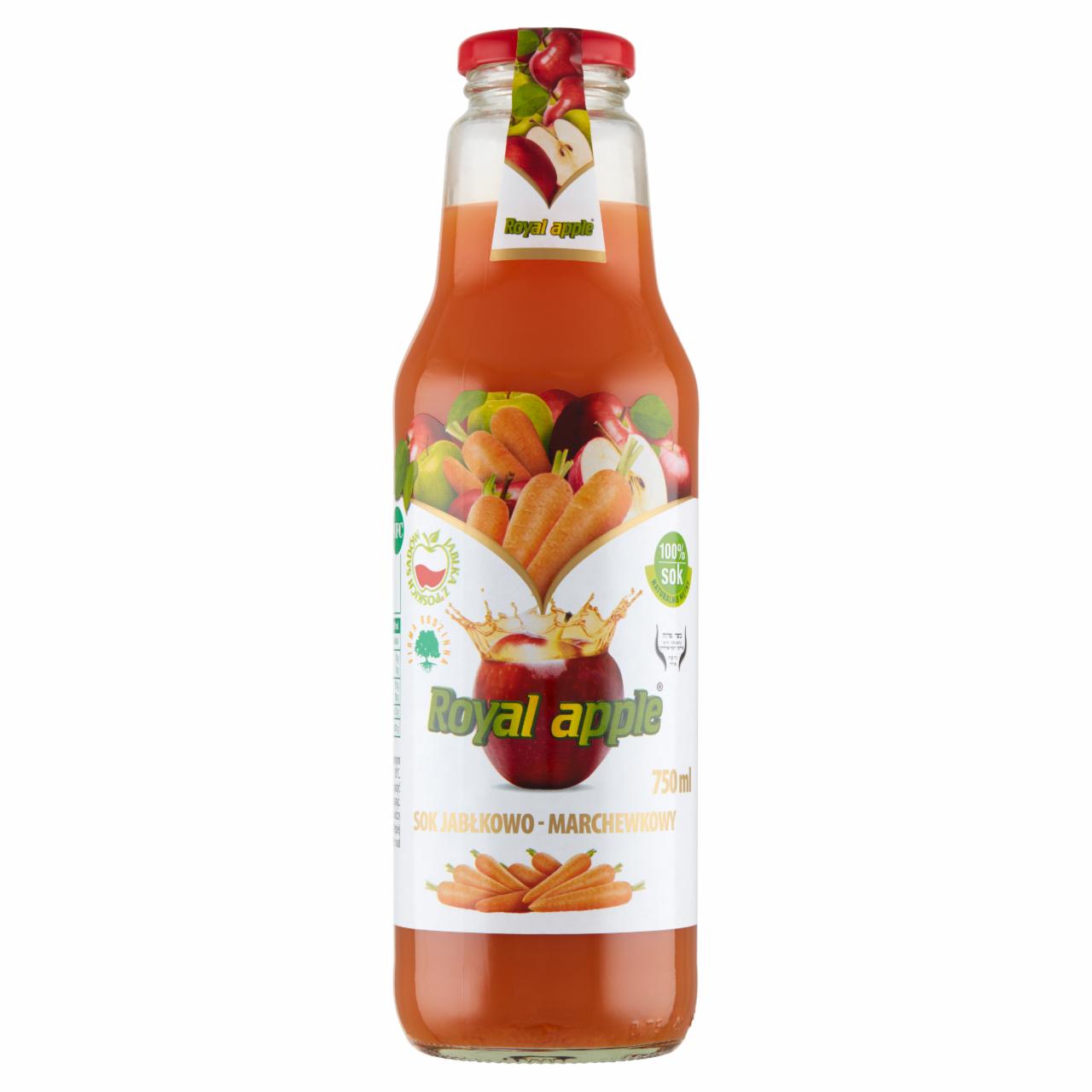 Zdjęcia - Royal apple Sok jabłkowo-marchewkowy 750 ml