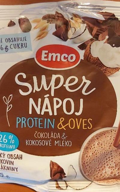 Zdjęcia - Super napój protein & owies czekolada & mlekko kokosowe Emco
