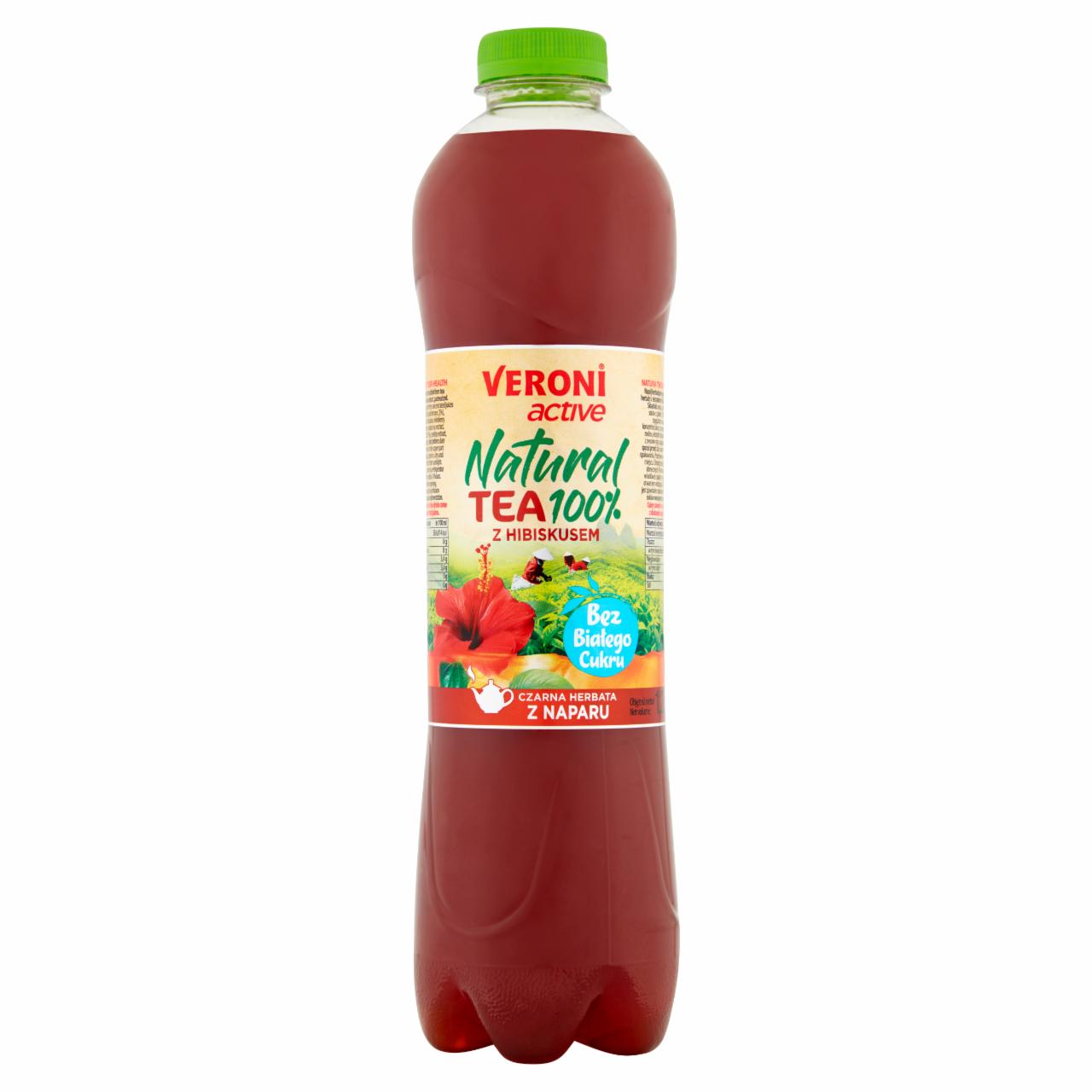 Zdjęcia - Veroni Active Natural Tea 100% Napój niegazowany czarna herbata z naparu z hibiskusem 1,25 l