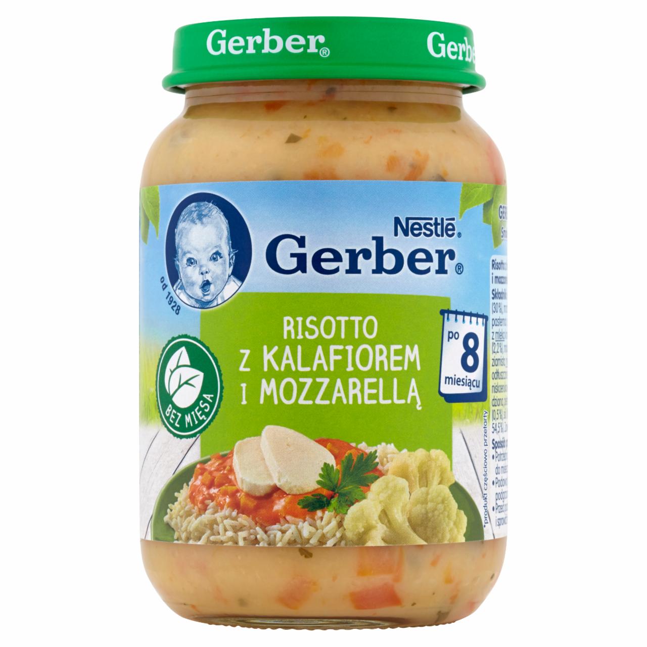 Zdjęcia - Gerber Risotto z kalafiorem i mozzarellą po 8 miesiącu 190 g