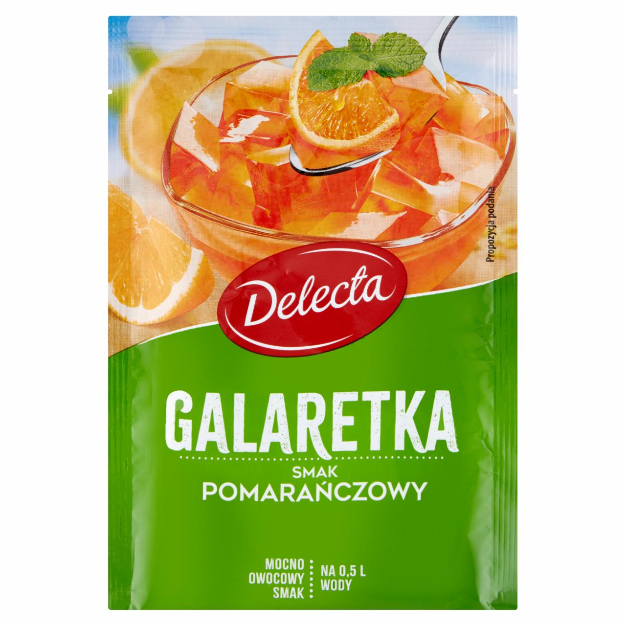 Zdjęcia - Delecta Galaretka smak pomarańczowy 70 g