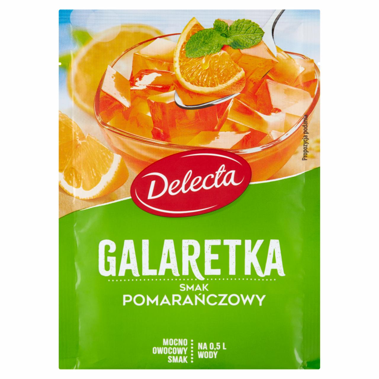 Zdjęcia - Delecta Galaretka smak pomarańczowy 70 g