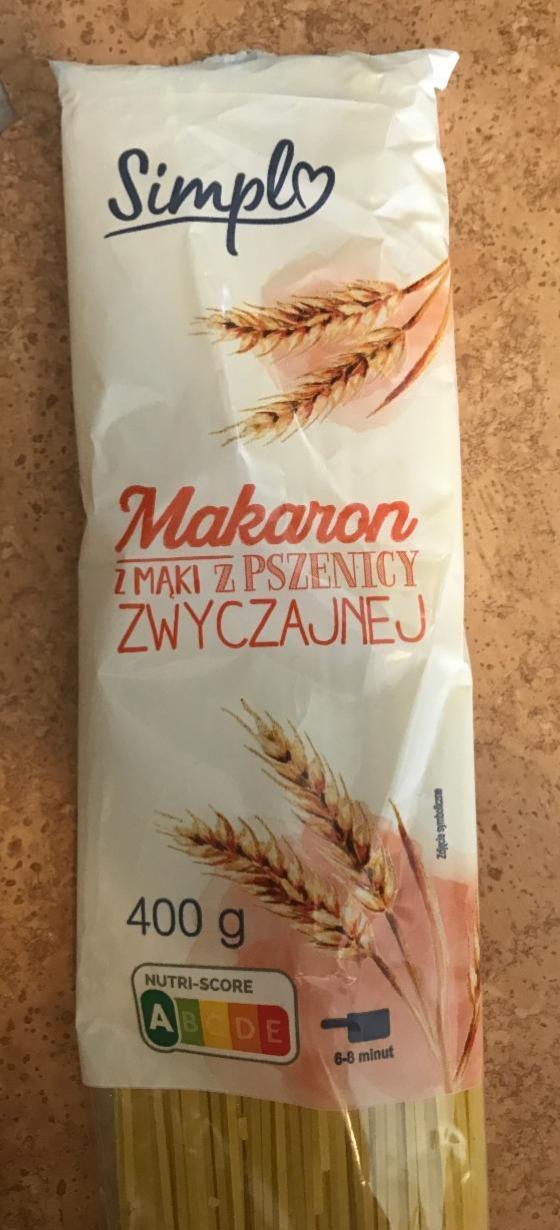 Zdjęcia - Simple Makaron z mąki z pszenicy zwyczajnej Simply