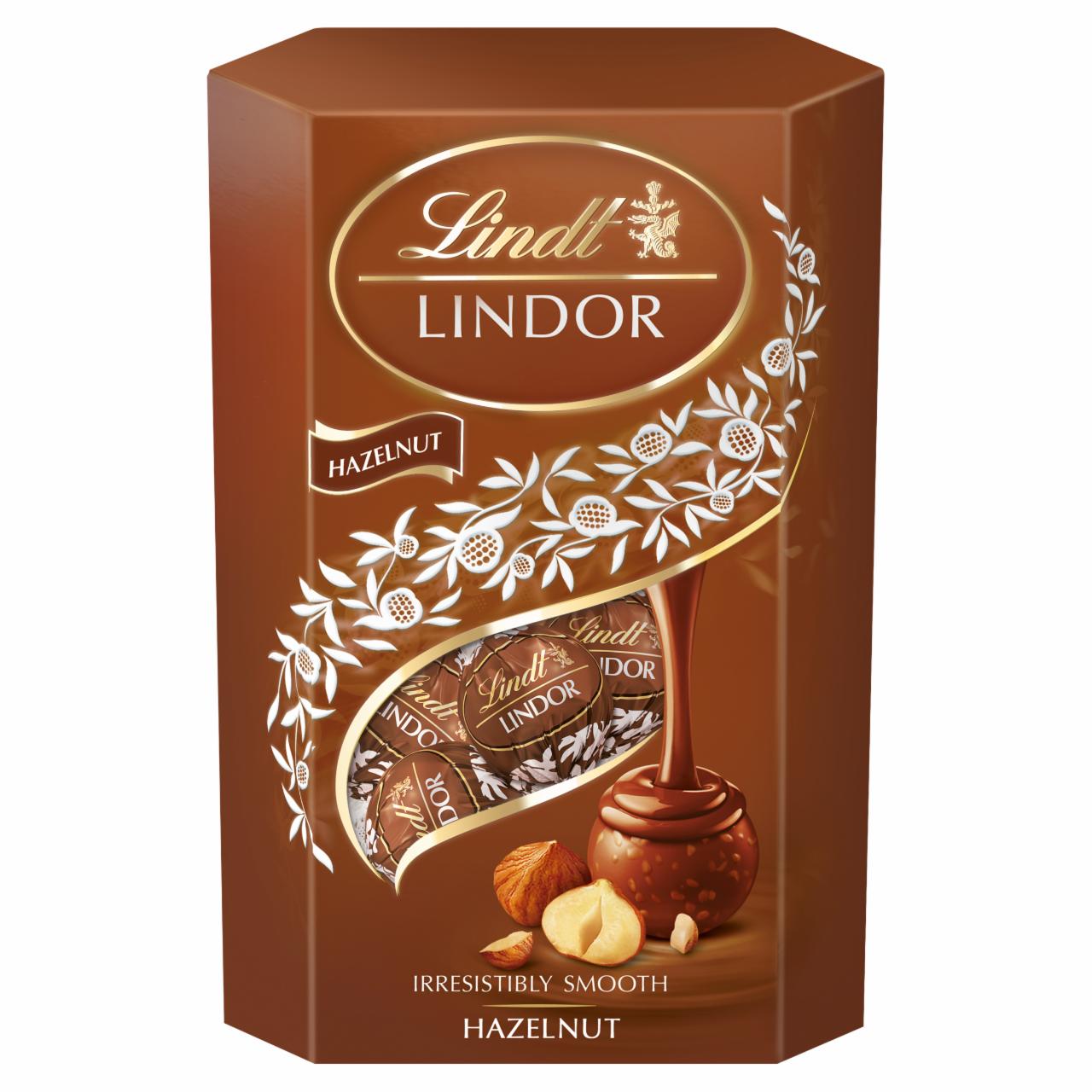 Zdjęcia - Lindt Lindor Pralinki z czekolady mlecznej z kawałkami orzechów laskowych 200 g