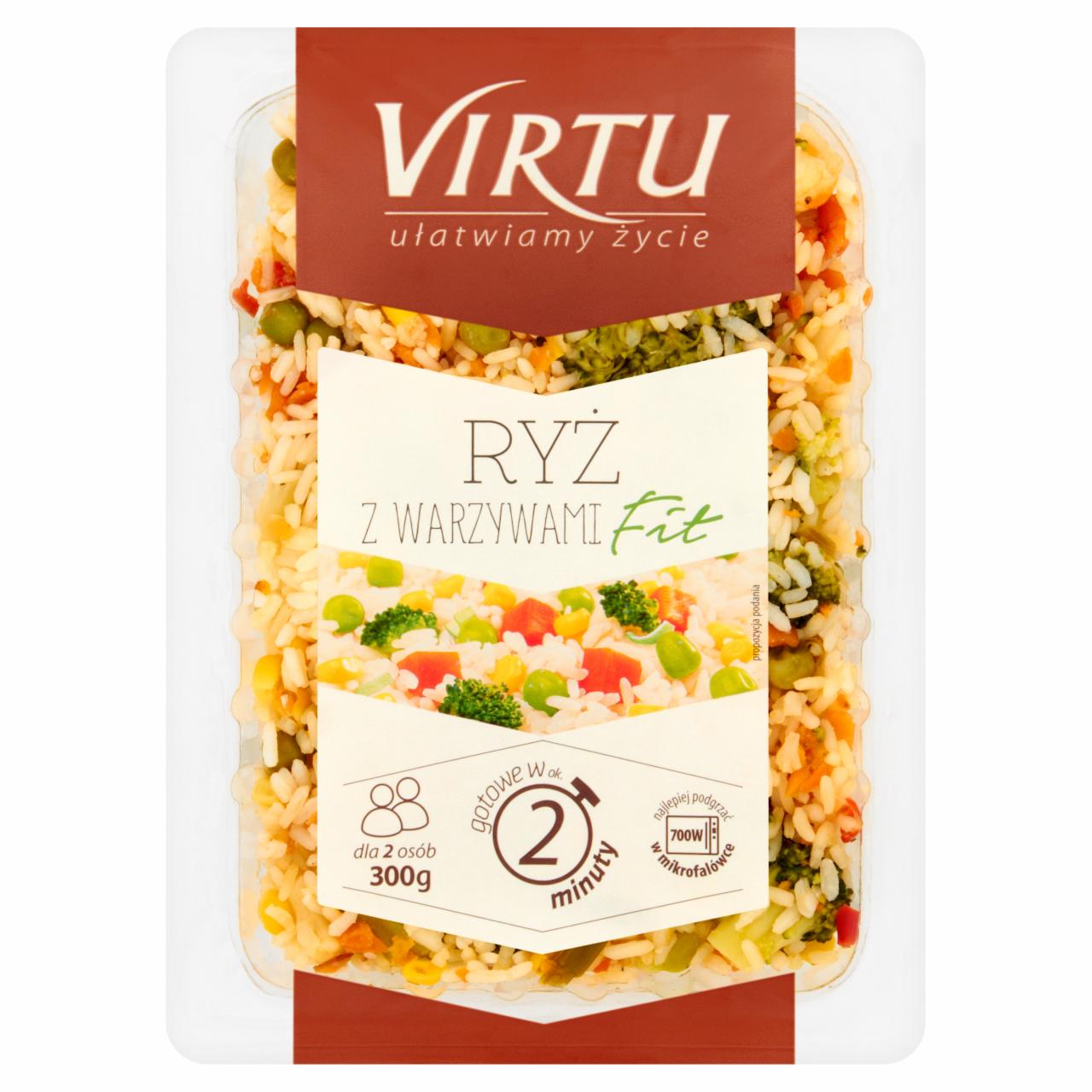 Zdjęcia - Virtu Ryż z warzywami fit 300 g