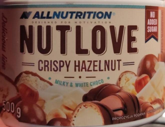 Zdjęcia - Nutlove crispy hazelnut milk & white choco Allnutrion
