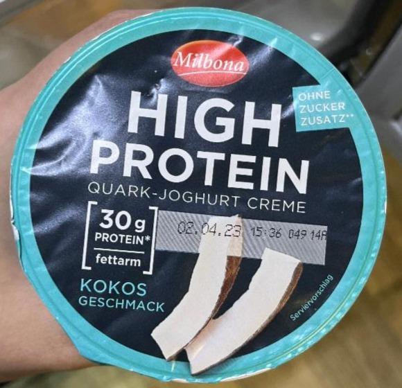 Zdjęcia - High Protein Quark-Joghurt creme Kokos geschmack Milbona