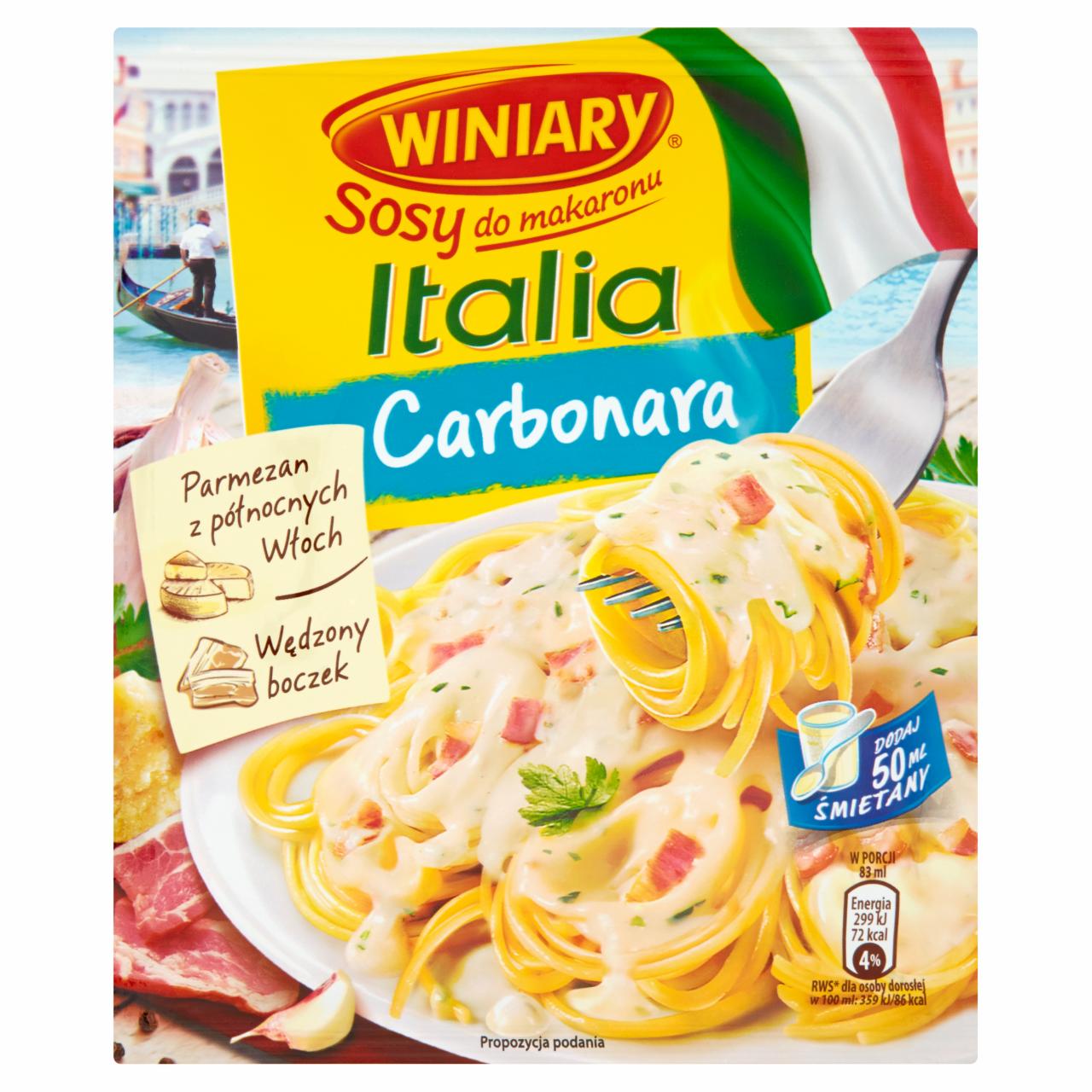 Zdjęcia - Winiary Sosy do makaronu Italia Sos Carbonara 33 g