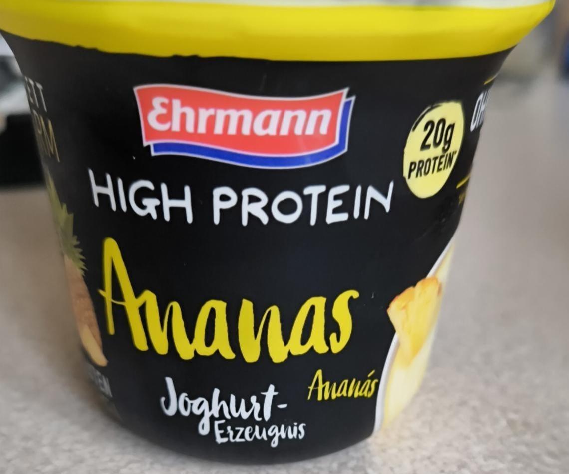 Zdjęcia - Jogurt proteinowy ananasowy Ehrmann