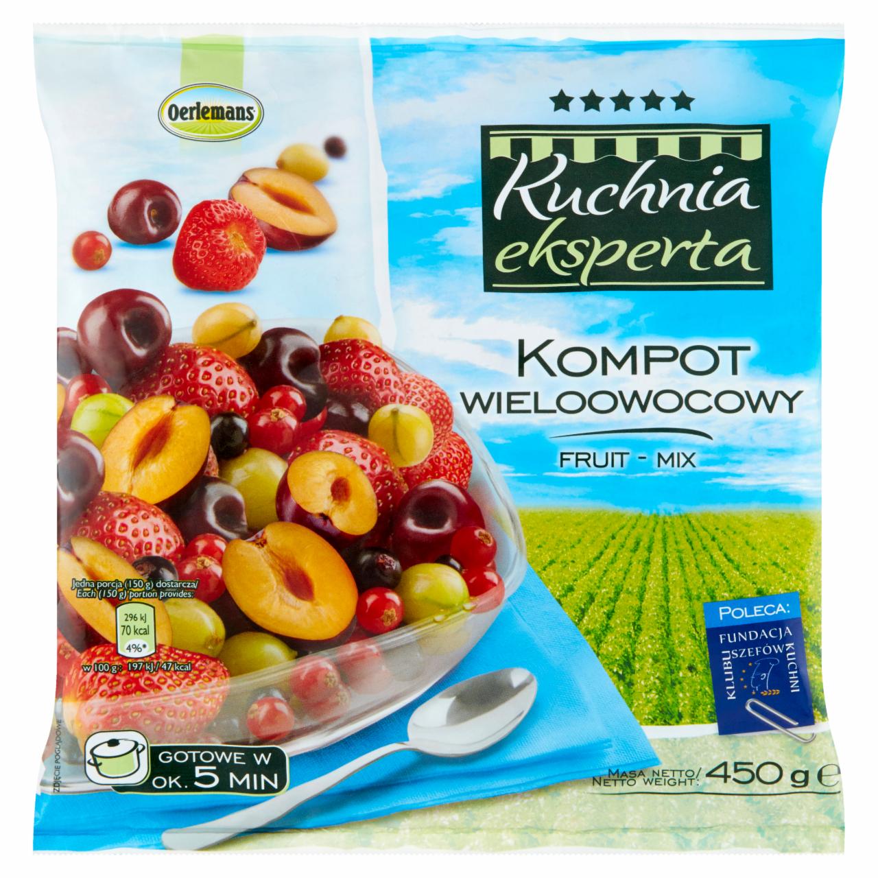 Zdjęcia - Oerlemans Kuchnia eksperta Kompot wieloowocowy 450 g