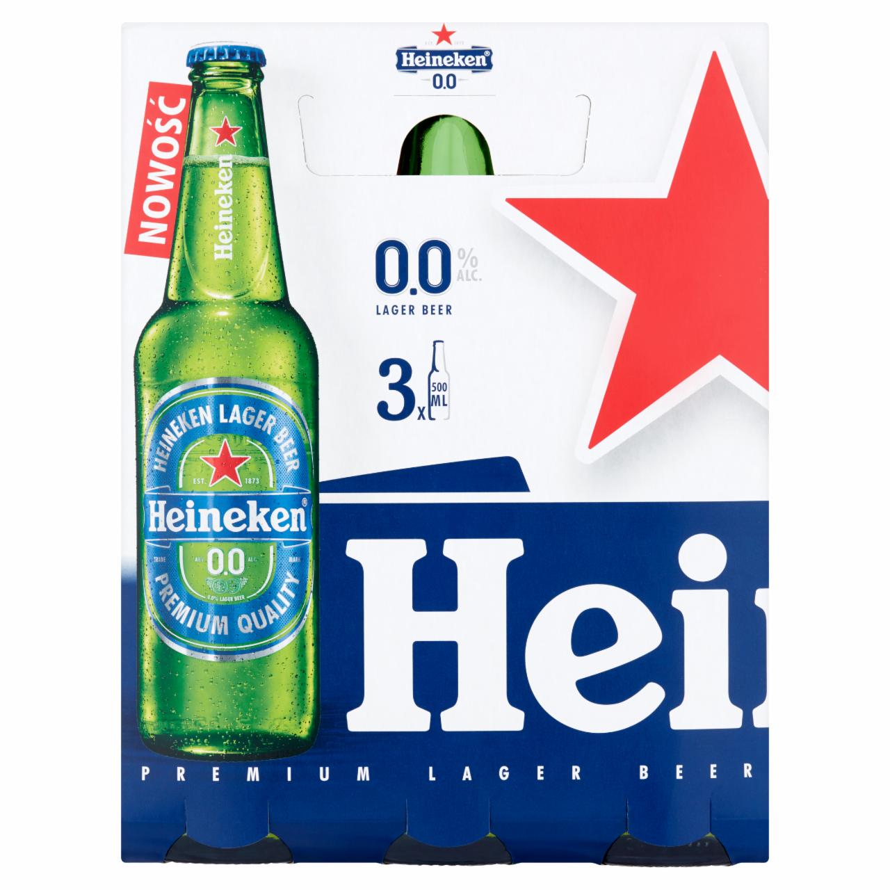 Zdjęcia - Heineken Piwo jasne bezalkoholowe 3 x 500 ml