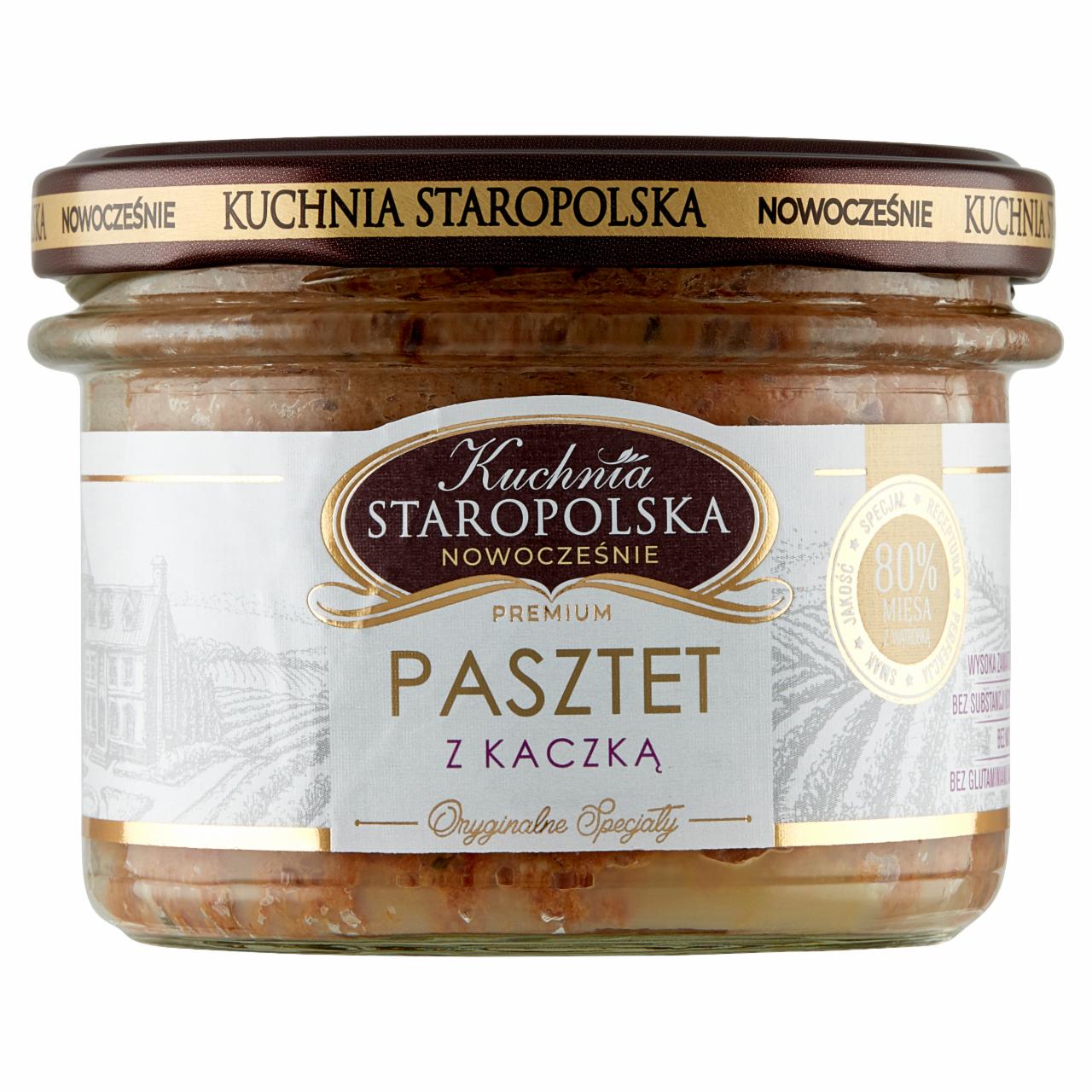 Zdjęcia - Kuchnia Staropolska Premium Pasztet z kaczką 160 g