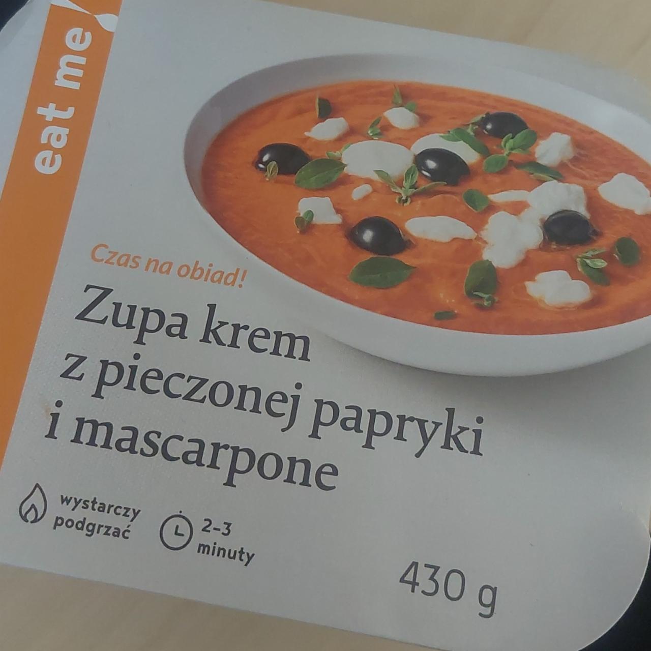 Zdjęcia - Zupa krem z pieczonej papryki i mascarpone eat me